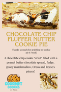 Chocolate Chip Fluffer Nutter Cookie Pie