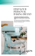 Find Your Baking Brand E-book